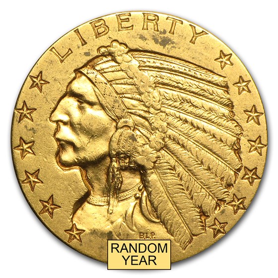 $5 Indian Gold Half Eagle XF (Random Year) $5 Indian Gold Half Eagle XF (Random Year)